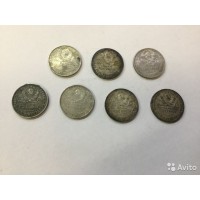 Монеты полтинники 1925г, серебро 900